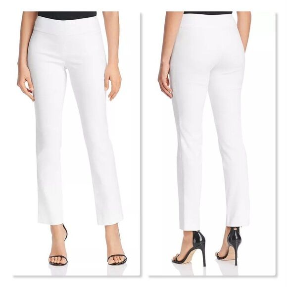 NIC+ZOE Polished Wonderstretch Straight Leg Pants - size 8 in White - Picture 1 of 13